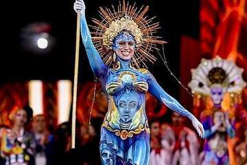 Tapicería Peñate, de Telde, se lleva el tercer premio del concurso de Maquillaje Corporal de 'Studio 54'/Lpcarnaval.